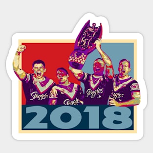 Retro Footy Moments - Sydney Roosters - PREMIERS 2018 Sticker